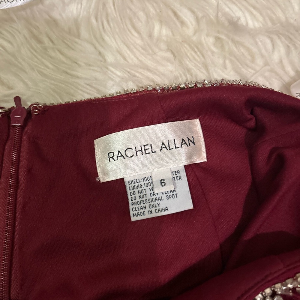 Rachel Allan Burgundy Two-Piece Prom Dress size 6 - Picture 12 of 16
